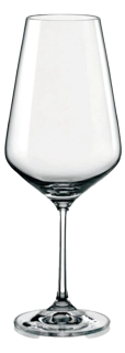Crystalex,  Sandra Rode wijnglas 550 ml.