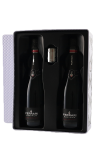 Ferrari,  Ferrari, White Tin Gift box 2 fles Maximum Brut+ Stopper