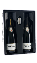 Ferrari,  Ferrari, White Tin Gift box 2 fles Brut+ Stopper