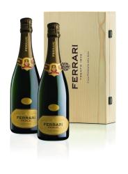 Ferrari,  Houten geschenkkist voor 2 flessen