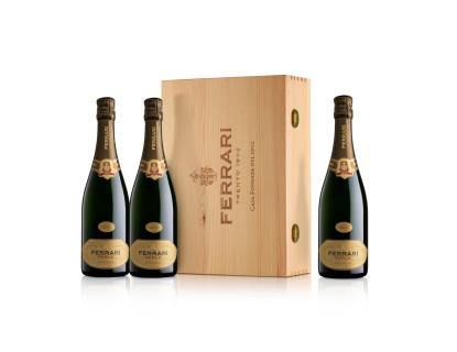 Ferrari,  Houten geschenkkist voor 3 flessen