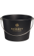 Champagne Gosset,  Aluminium Champagnebowl zwart / goud 5 fles