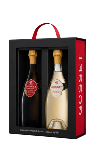 Champagne Gosset,  Black and Red gift box 2 btl