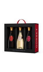 Champagne Gosset,  Black and Red gift box 3 btl