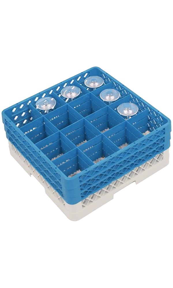 Crystalex,  Glazenkorf incl. 16x CRY310L, Witte Wijnglas