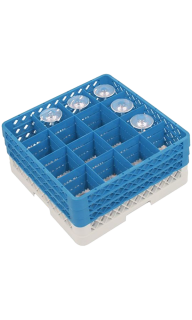 Crystalex,  Glazenkorf incl. 16x CRY310L, Witte Wijnglas