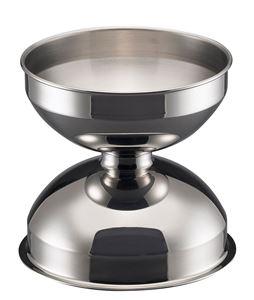 Accessoires,  Spittoon RVS Tafelmodel - Diameter 24 cm.