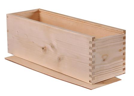 Houten kist,  1-vaks met schuifdeksel Magnum Champagne