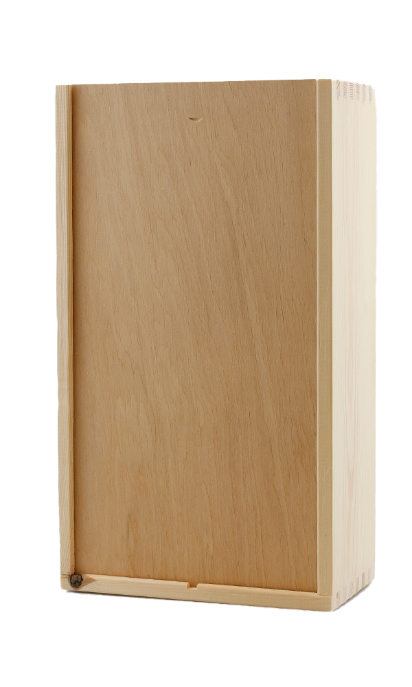 Houten kist,  2-vaks