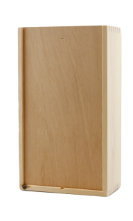 Houten kist,  2-vaks
