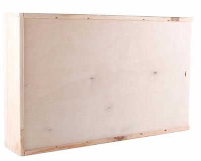 Houten kist,  6-vaks met schuifdeksel