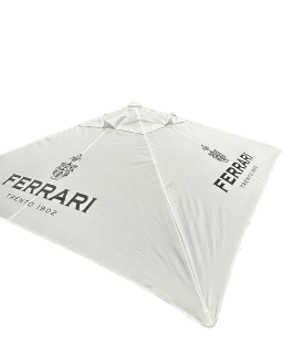 Ferrari,  Parasol wit 300 x 300 cm.