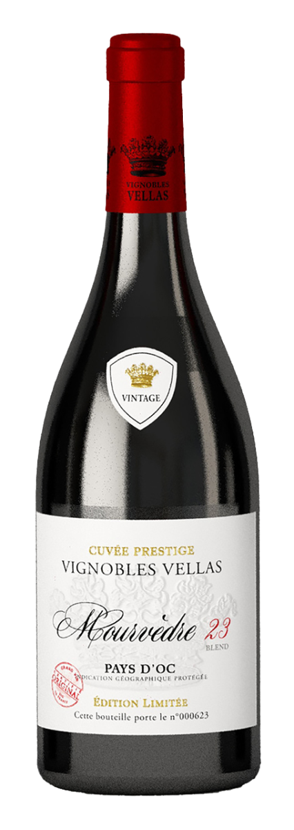 Vignobles Vellas, Pays d'Oc IGP Mourvedre, Blend 23