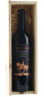 Mario del Conte, Puglia IGT Geschenkkist met 1 fles Mario del Conte Appassimento