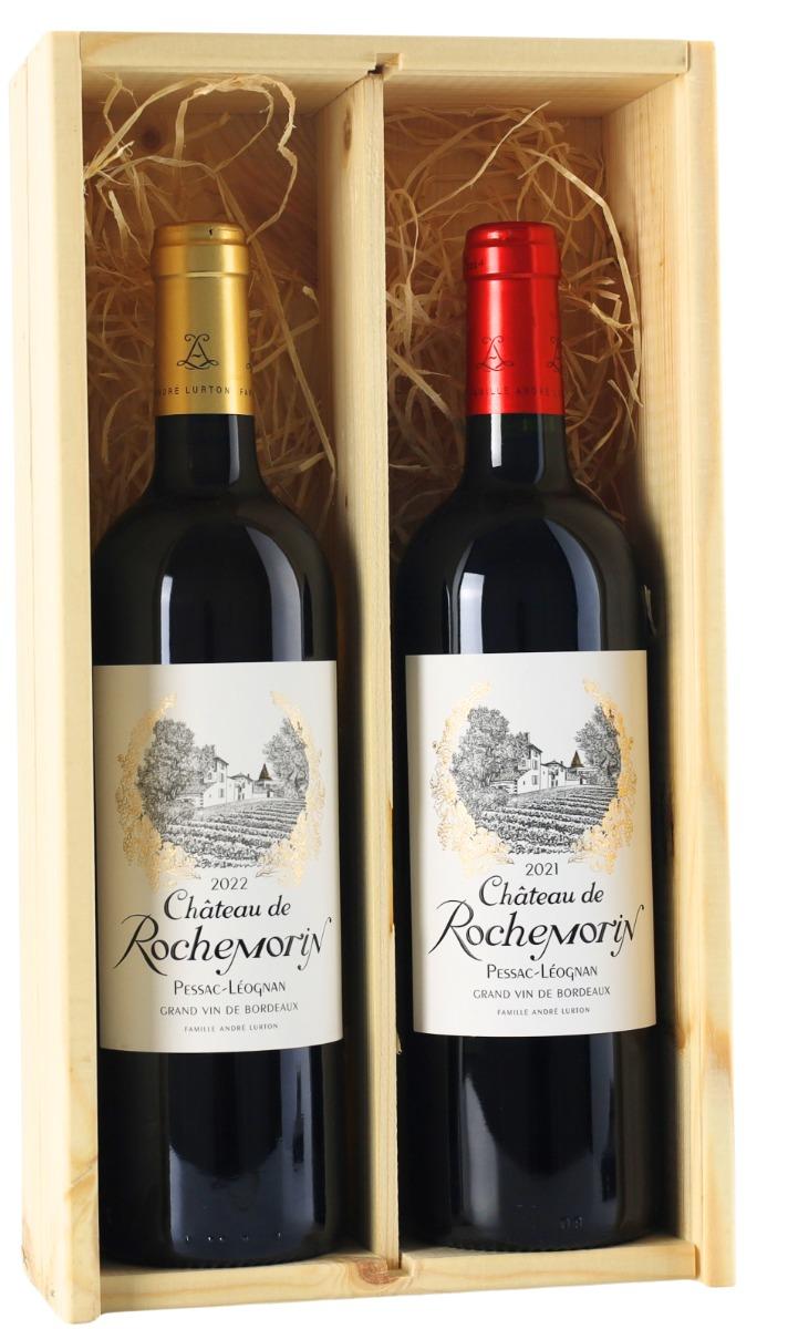 Château de Rochemorin, Pessac-Léognan AC Geschenkkist Château de Rochemorin, 1x Wit en 1x Rood